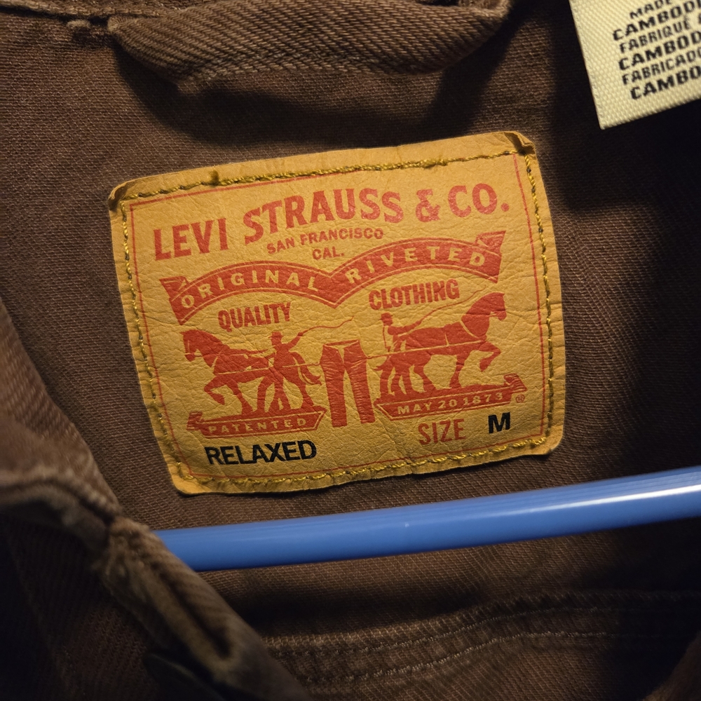Levi's Brown Denim Jacket for Men - Picture 2 of 6